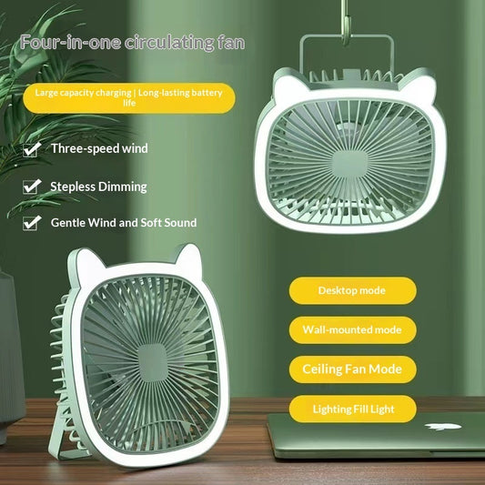 Desktop Folding Small Compact Silent USB Rechargeable Portable Fan