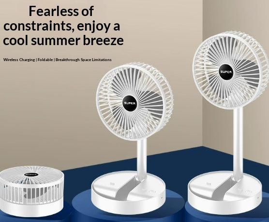 Desktop Folding Small Compact Silent USB Rechargeable Portable Fan