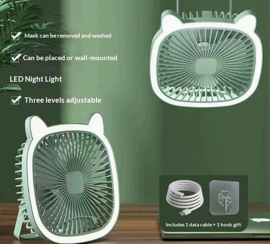 Desktop Folding Small Compact Silent USB Rechargeable Portable Fan