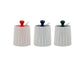Ceramic Seasoning Pot Set Kitchen MSG Salt Shaker