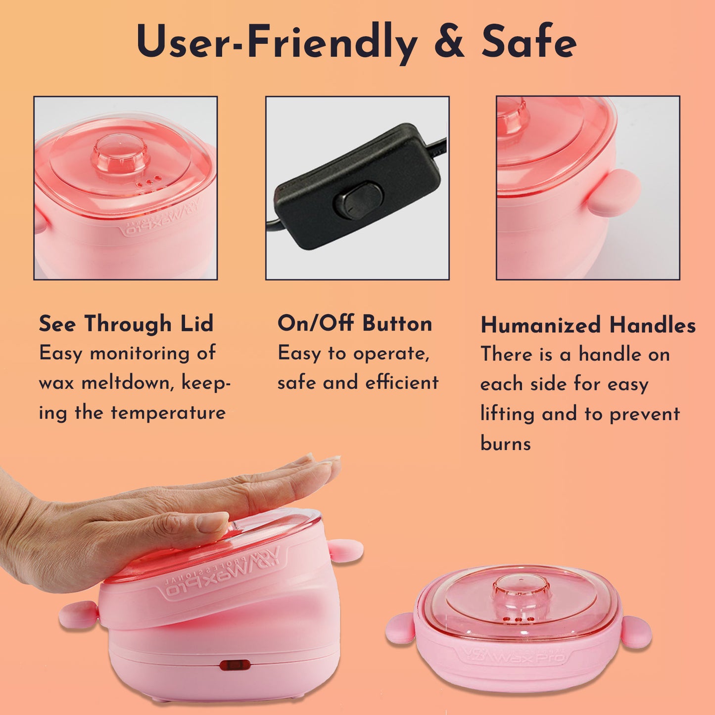 Electric collapsible wax heater or Portable Collapsible Silicone Wax Heater Machine